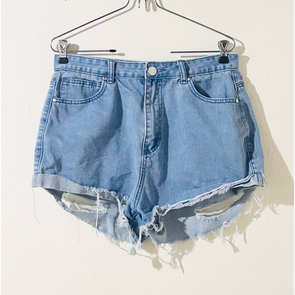Princess Polly Cut Off Distressed Jean  Shorts